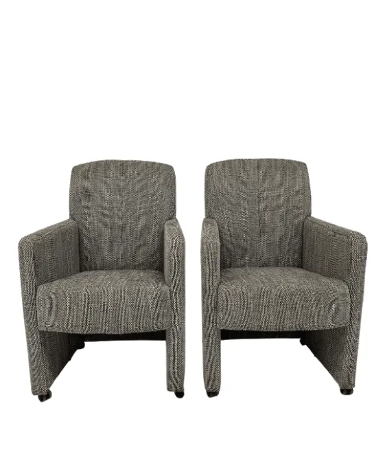 2 x Eetkamerstoel Morris zwart/wit
