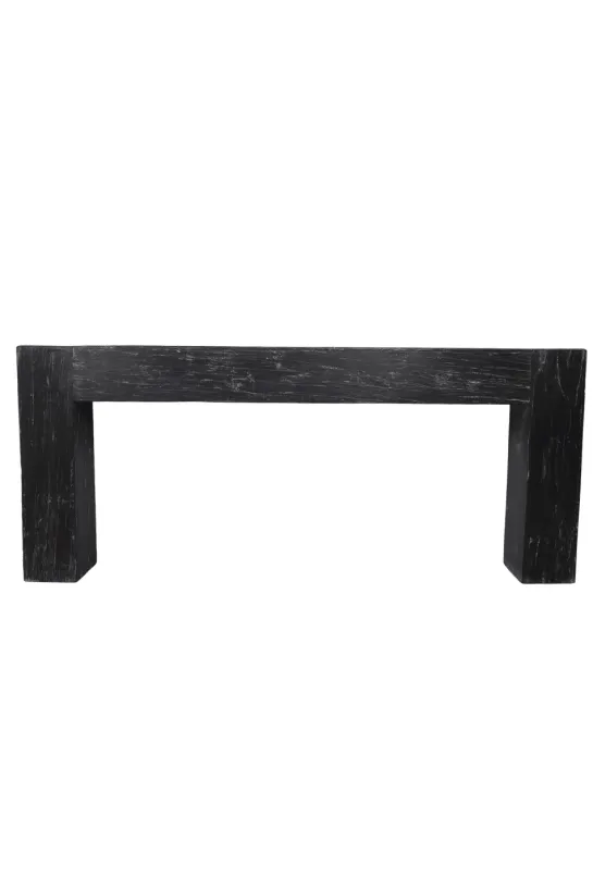 Zwarte Houten Balken Sidetable