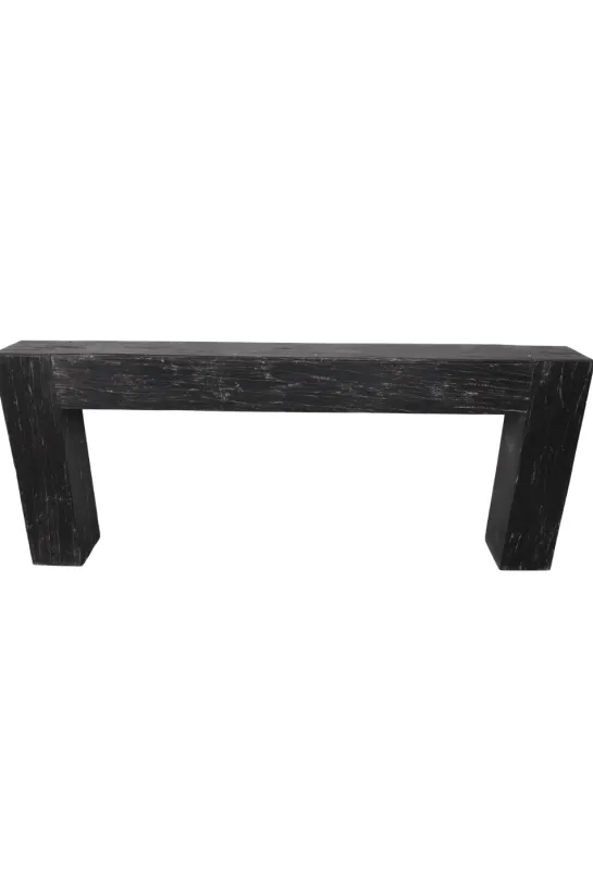 Zwarte Houten Balken Sidetable
