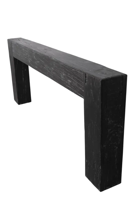 Zwarte Houten Balken Sidetable
