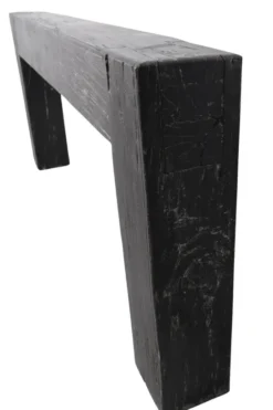 Zwarte Houten Balken Sidetable