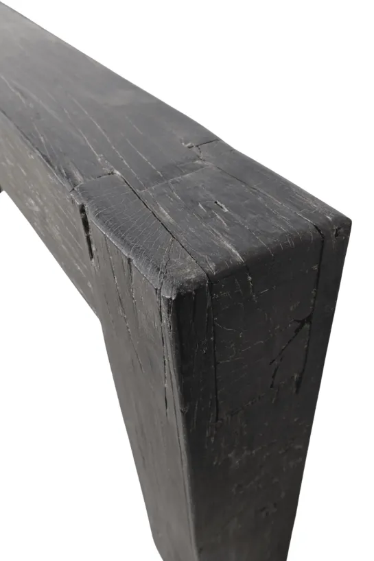 Zwarte Houten Balken Sidetable