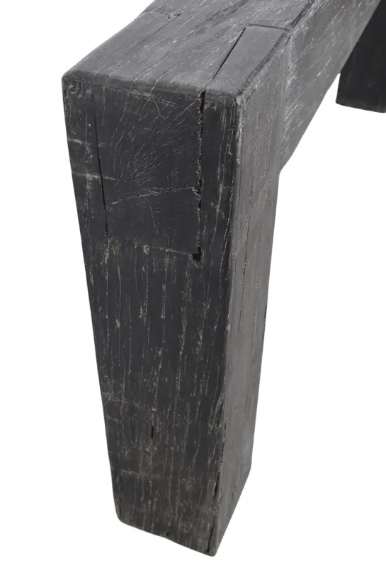 Zwarte Houten Balken Sidetable