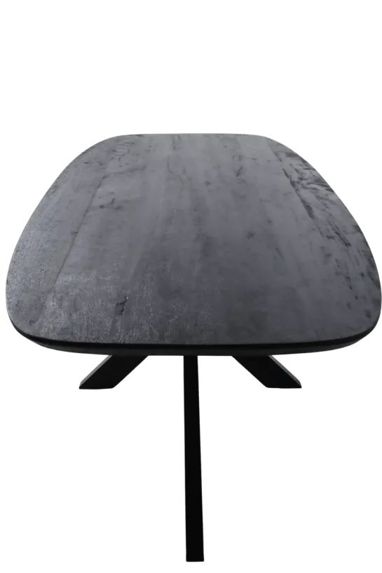 Zwarte Mango Deens Ovale Eettafel