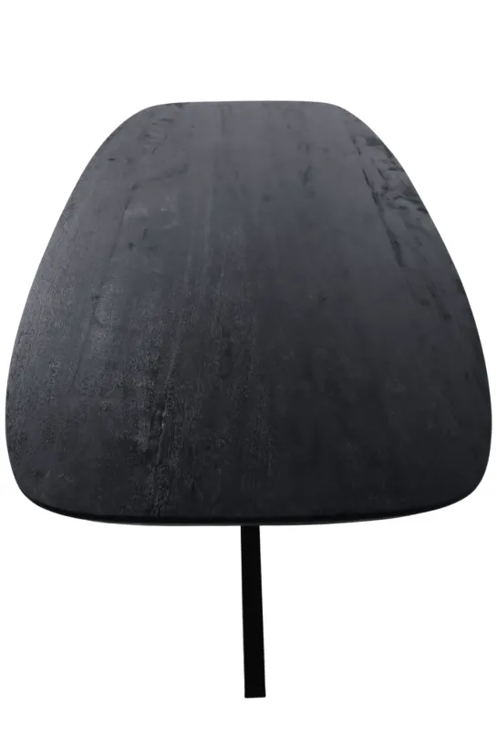 Zwarte Mango Deens Ovale Eettafel