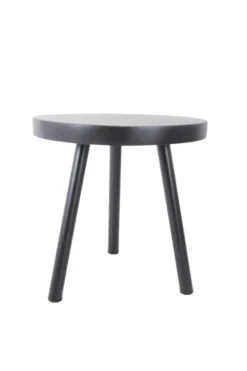 Zwarte salontafel rond