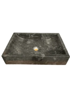 Zwart marmeren wasbak