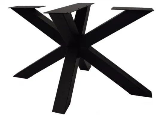 Zwart metalen matrixpoot