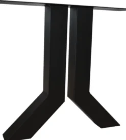 Zwart metalen Y poot