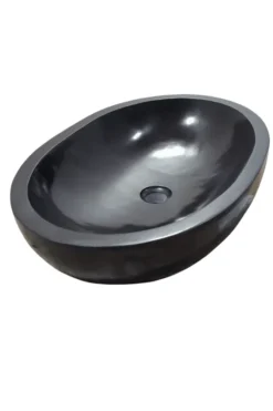 Zwart Ovale Marmeren Wasbak