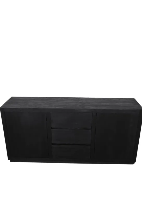 Zwart Strak Dressoir – 180 cm breed