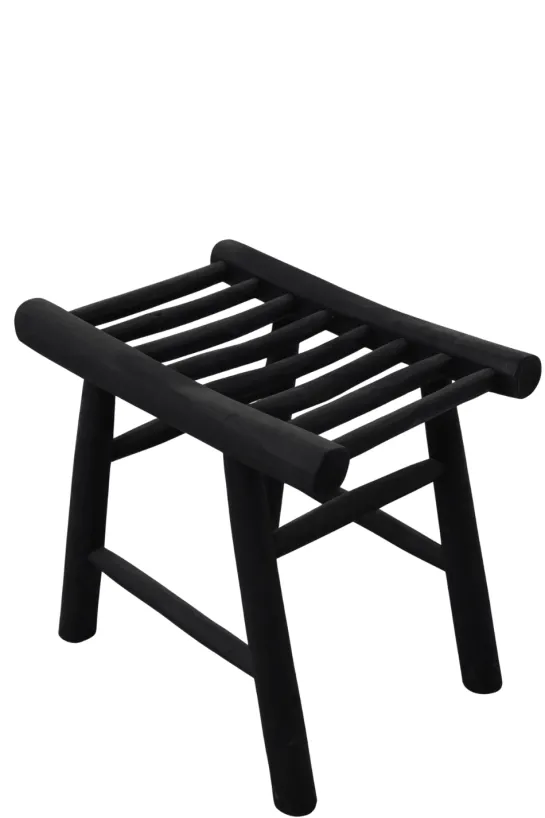 Zwart Teak Krukje van Stammetjes