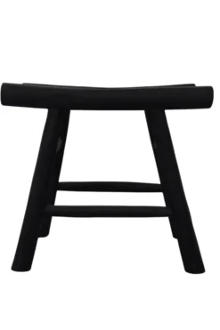 Zwart Teak Krukje van Stammetjes
