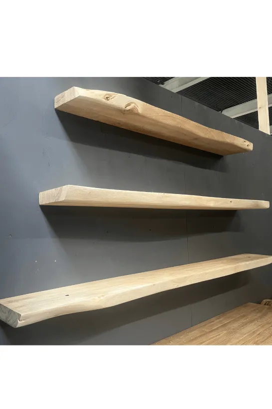Zwevende Acacia Houten Planken – Naturel Eiken Look